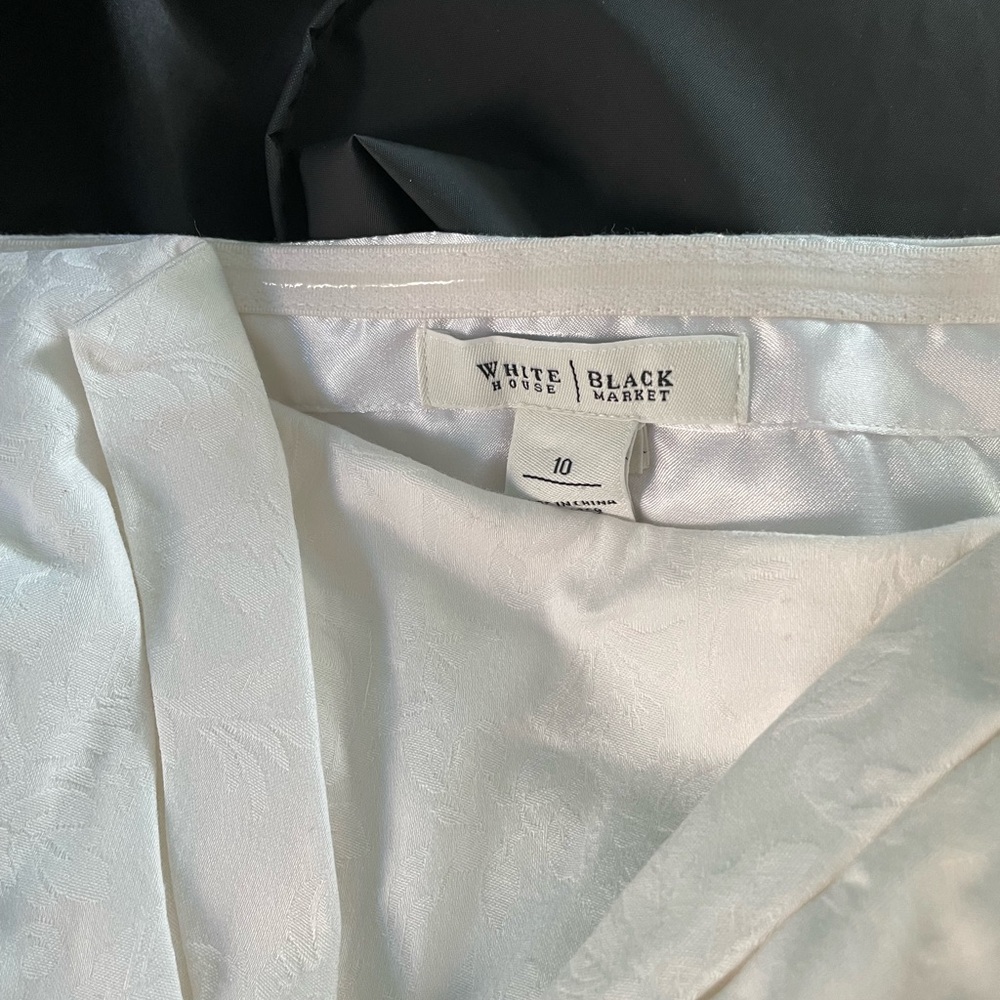 WHBM little white strapless dress - Picture 4 of 5
